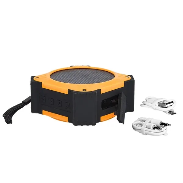 5W Solar Waterproof Bluetooth® Speaker - 5W Solar Waterproof Bluetooth® Speaker - Image 8 of 14