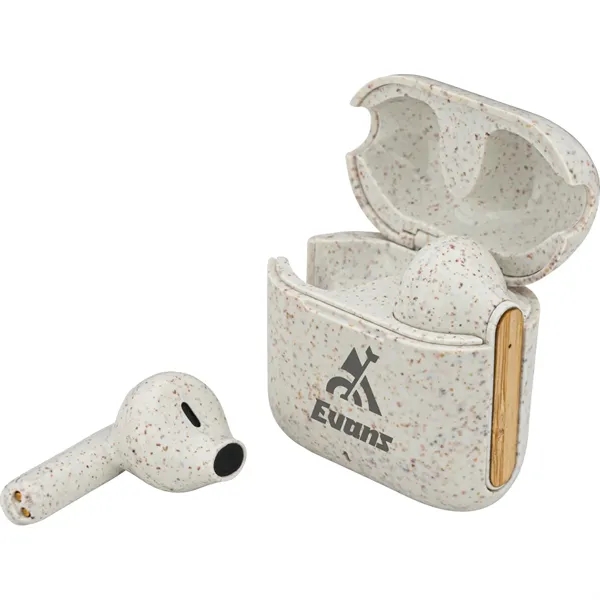 EarthTrendz™ Wheat Straw & Bamboo Earbuds & Case - EarthTrendz™ Wheat Straw & Bamboo Earbuds & Case - Image 0 of 14