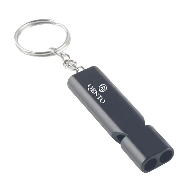 Stainless Steel Double Barrel Lifesaving Whistle - Stainless Steel Double Barrel Lifesaving Whistle - Image 1 of 7