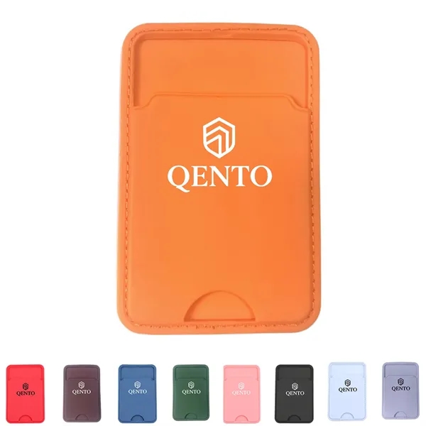 Silicone Phone Wallet with Adhesive Back and Single Pocket - Silicone Phone Wallet with Adhesive Back and Single Pocket - Image 0 of 9