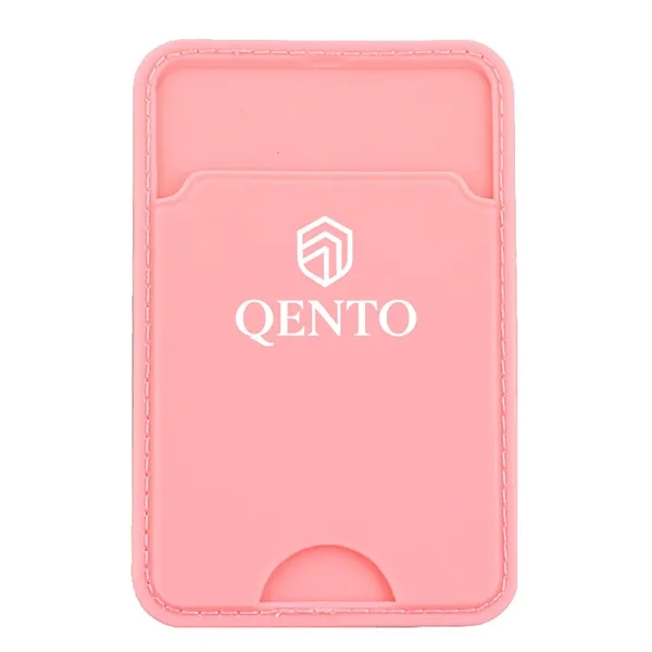 Silicone Phone Wallet with Adhesive Back and Single Pocket - Silicone Phone Wallet with Adhesive Back and Single Pocket - Image 5 of 9