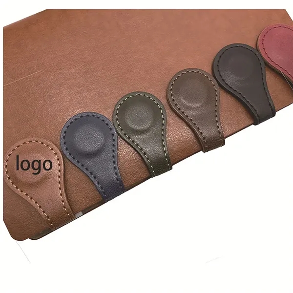 Genuine Leather Magnetic Bookmark Clip Durable & Elegant - Genuine Leather Magnetic Bookmark Clip Durable & Elegant - Image 2 of 3