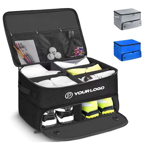 Multi-section golf equipment organizer shoe bag for golfers - Multi-section golf equipment organizer shoe bag for golfers - Image 0 of 4