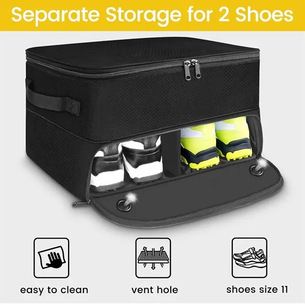 Multi-section golf equipment organizer shoe bag for golfers - Multi-section golf equipment organizer shoe bag for golfers - Image 2 of 4