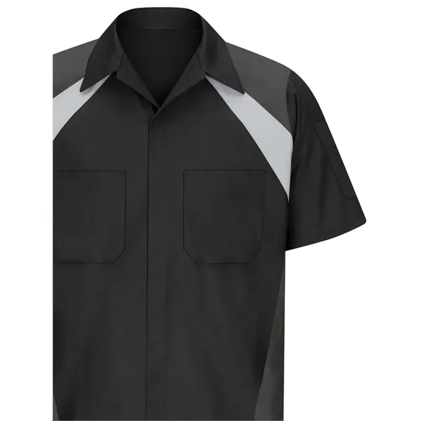 Red Kap Shirts - Men's Short Sleeve Tri-Color Shop Shirt - Red Kap Shirts - Men's Short Sleeve Tri-Color Shop Shirt - Image 2 of 7