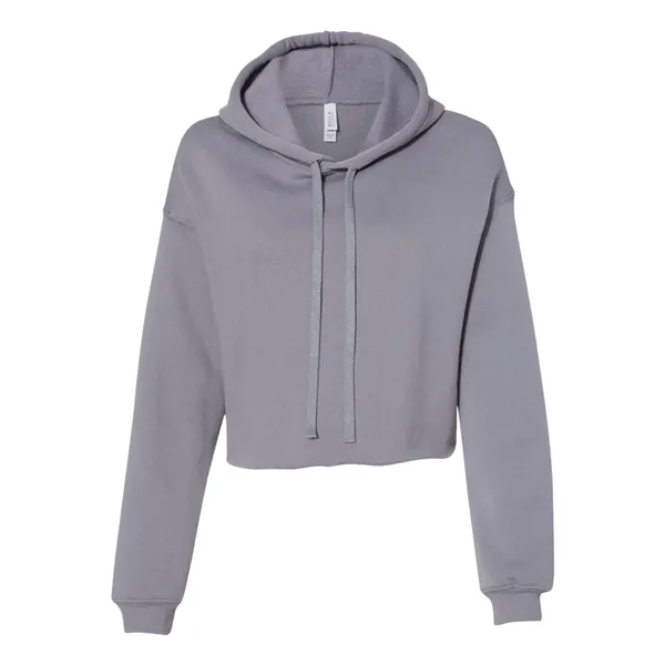 BELLA + CANVAS Women's Crop Fleece Hoodie Sweatshirt - BELLA + CANVAS Women's Crop Fleece Hoodie Sweatshirt - Image 6 of 9