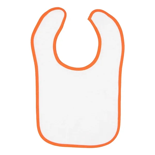 Rabbit Skins Infant Contrast Trim Terry Bib - Rabbit Skins Infant Contrast Trim Terry Bib - Image 6 of 11