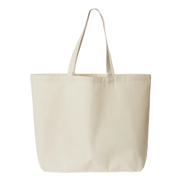 OAD Jumbo Recycled Midweight Gusseted Canvas Tote - OAD Jumbo Recycled Midweight Gusseted Canvas Tote - Image 4 of 4
