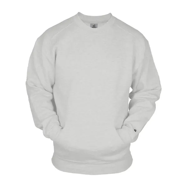 Badger Unisex Pocket Crewneck Sweatshirt