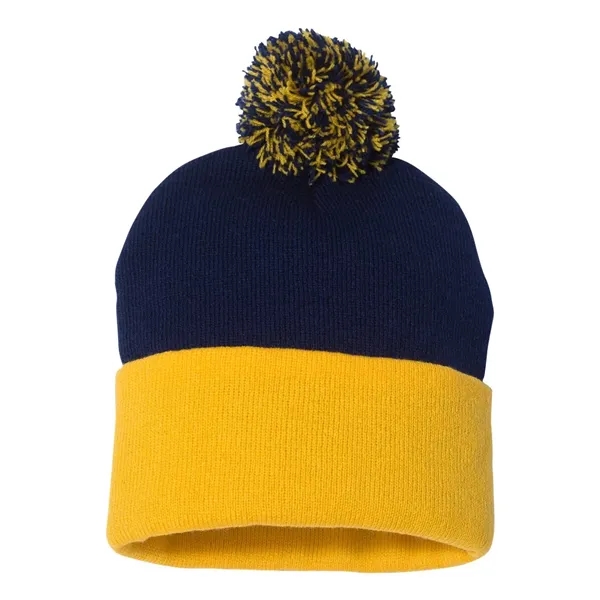 Sportsman 12" Pom-Pom Cuffed Beanie - Sportsman 12" Pom-Pom Cuffed Beanie - Image 33 of 48