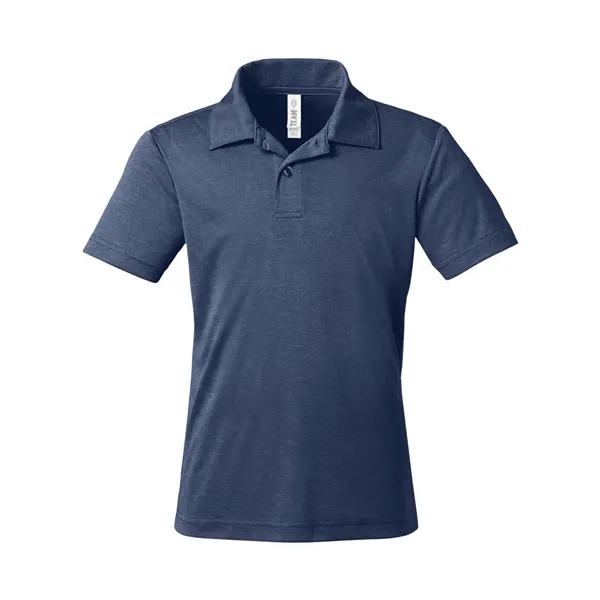 Team 365 Youth Zone Sonic Heather Performance Polo - Team 365 Youth Zone Sonic Heather Performance Polo - Image 7 of 10