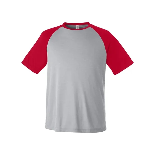 Team 365 Unisex Zone Colorblock Raglan T-Shirt - Team 365 Unisex Zone Colorblock Raglan T-Shirt - Image 3 of 12