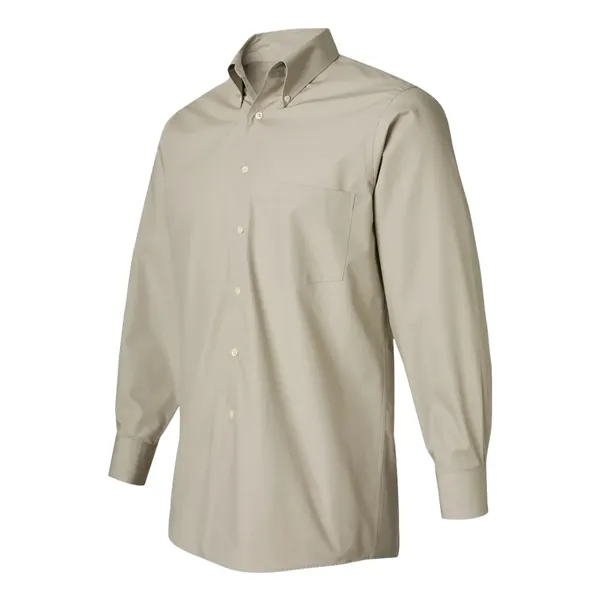 Van Heusen Men's Silky Poplin Shirt - Van Heusen Men's Silky Poplin Shirt - Image 2 of 3