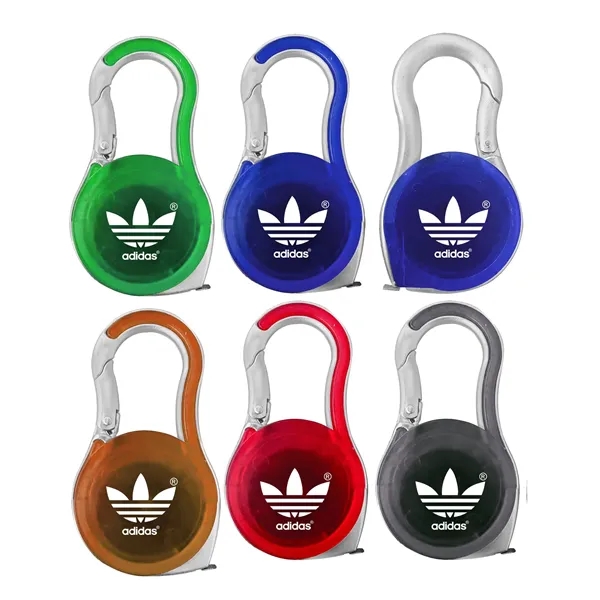 Carabiner Keychain with Built-In Measuring Tape - Carabiner Keychain with Built-In Measuring Tape - Image 0 of 5