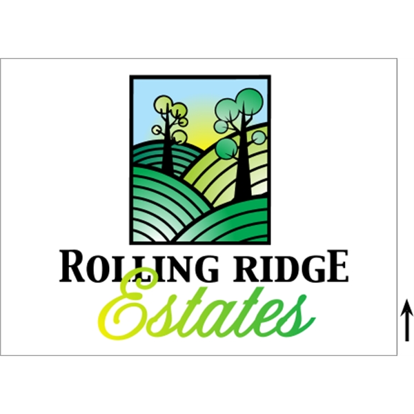 24" x 18" 4CP Corrugated Sign - 24" x 18" 4CP Corrugated Sign - Image 5 of 8