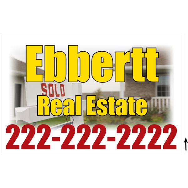 36" x 24" 4CP Corrugated Sign - 36" x 24" 4CP Corrugated Sign - Image 5 of 8