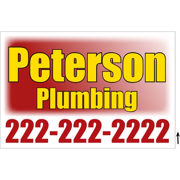 36" x 24" 4CP Corrugated Sign - 36" x 24" 4CP Corrugated Sign - Image 8 of 8