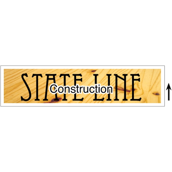 24" x 6" 4CP Corrugated Sign