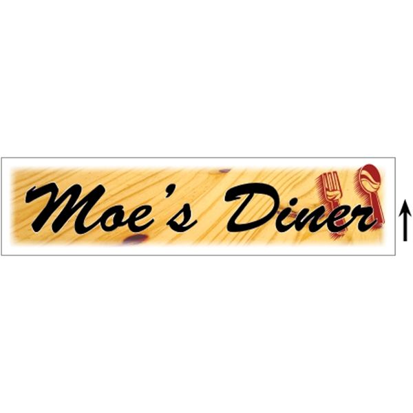 24" x 6" 4CP Corrugated Sign