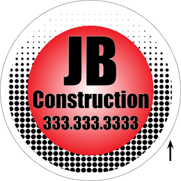 22" Dia 4CP Corrugated Sign - 22" Dia 4CP Corrugated Sign - Image 1 of 8