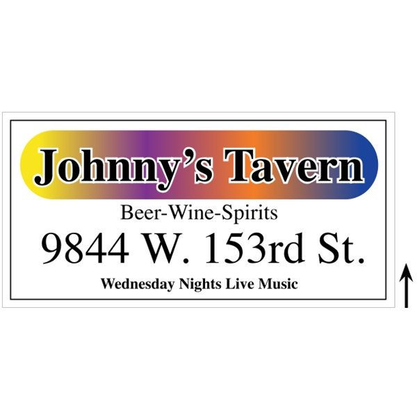 24" X 12" 4CP Corrugated Sign - 24" X 12" 4CP Corrugated Sign - Image 7 of 9