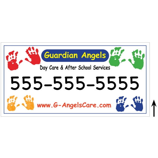 24" X 12" 4CP Corrugated Sign - 24" X 12" 4CP Corrugated Sign - Image 9 of 9