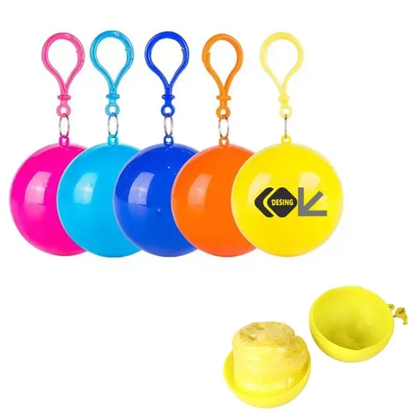 Disposable Raincoat Pocket Ball - Disposable Raincoat Pocket Ball - Image 0 of 2