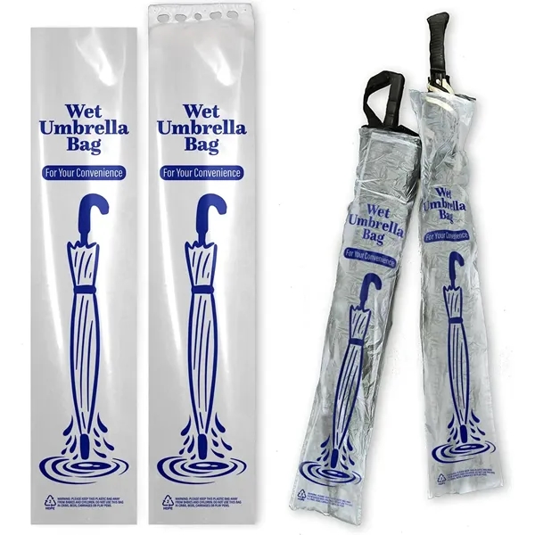 31'' Clear Vinyl Disposable Umbrella Poly Bag - 31'' Clear Vinyl Disposable Umbrella Poly Bag - Image 0 of 4