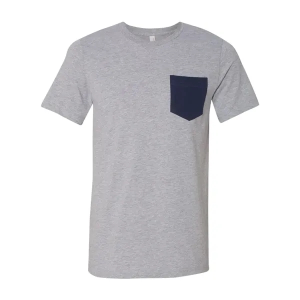 BELLA + CANVAS Men's Jersey Pocket Tee - BELLA + CANVAS Men's Jersey Pocket Tee - Image 4 of 42