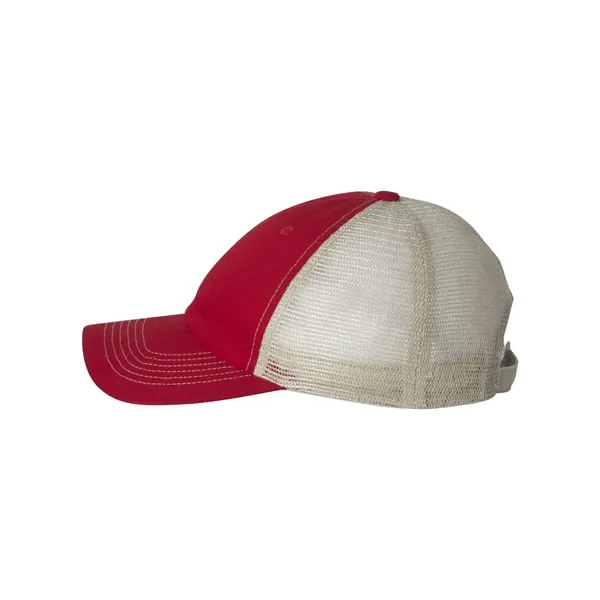 Valucap Contrast-Stitch Mesh-Back Cap