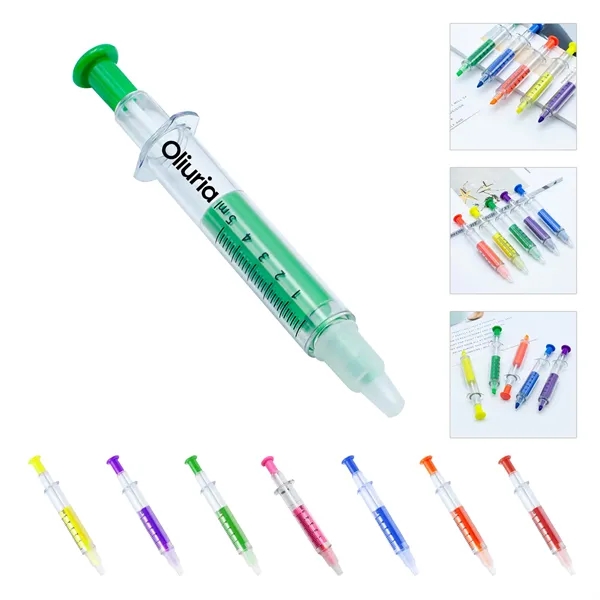 Syringe Shape Highlighter with Scale - Syringe Shape Highlighter with Scale - Image 0 of 3