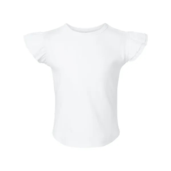 Rabbit Skins Toddler Flutter Sleeve Tee - Rabbit Skins Toddler Flutter Sleeve Tee - Image 9 of 10