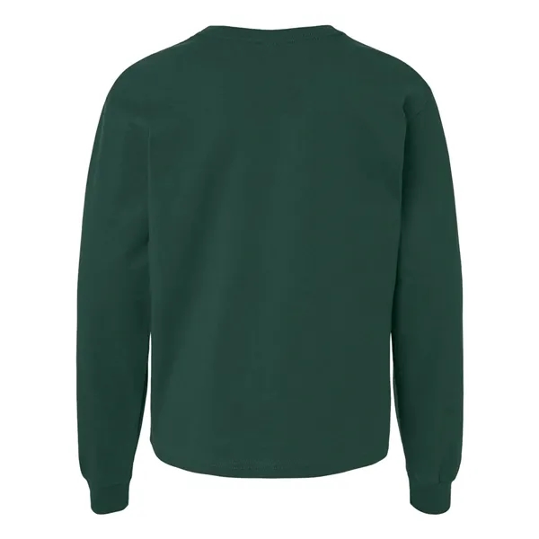 BELLA + CANVAS Youth 6oz. Heavyweight Long Sleeve Tee - BELLA + CANVAS Youth 6oz. Heavyweight Long Sleeve Tee - Image 8 of 24