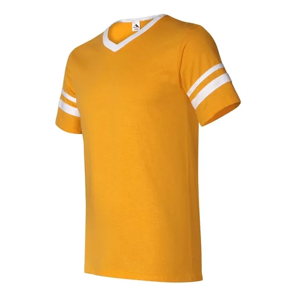 Augusta Sportswear V-Neck Jersey with Striped Sleeves - Augusta Sportswear V-Neck Jersey with Striped Sleeves - Image 15 of 72
