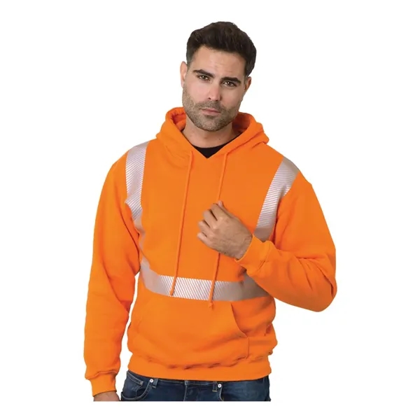 Bayside Unisex USA-Made High Visibility Hooded Sweatshirt