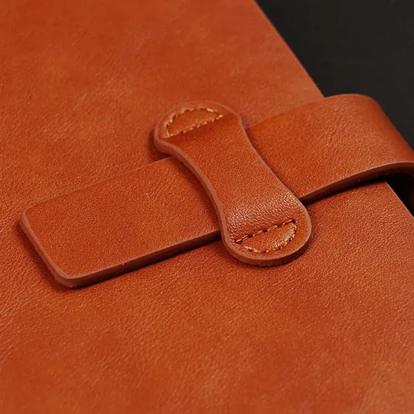 Office refillable retro leather 6 ring binder notebook - Office refillable retro leather 6 ring binder notebook - Image 2 of 4