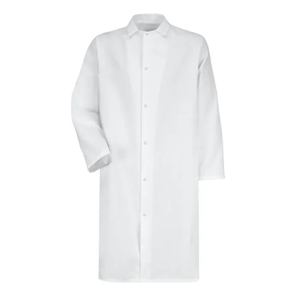 Custom Red Kap Unisex Gripper - Front Butcher Frock - No Pockets