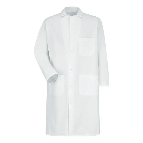 Custom Red Kap Unisex Gripper - Front Butcher Frock - Exterior C...