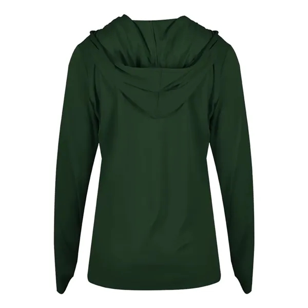 Badger Women's B-Core Long Sleeve Hooded T-Shirt - Badger Women's B-Core Long Sleeve Hooded T-Shirt - Image 10 of 36