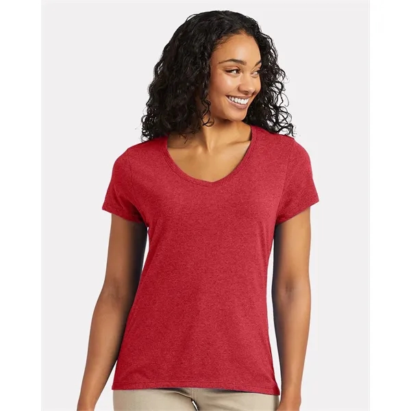 Hanes Women's Perfect-T Triblend V-Neck T-Shirt - Hanes Women's Perfect-T Triblend V-Neck T-Shirt - Image 0 of 13