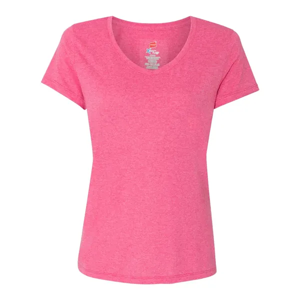 Hanes Women's Perfect-T Triblend V-Neck T-Shirt - Hanes Women's Perfect-T Triblend V-Neck T-Shirt - Image 4 of 13
