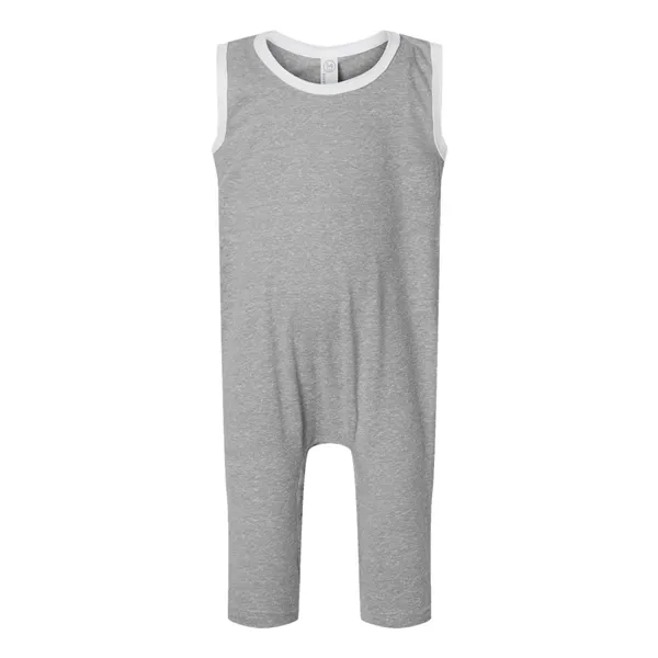 Rabbit Skins Infant Harborside Melange Tank Romper - Rabbit Skins Infant Harborside Melange Tank Romper - Image 3 of 10