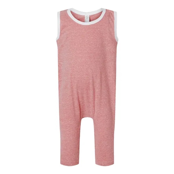 Rabbit Skins Infant Harborside Melange Tank Romper - Rabbit Skins Infant Harborside Melange Tank Romper - Image 5 of 10