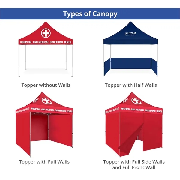 10ft Canopy tent package - Frame, Topper and backwall SS - 10ft Canopy tent package - Frame, Topper and backwall SS - Image 7 of 12