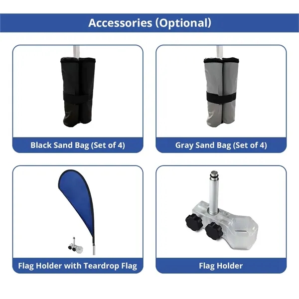 10ft Canopy tent package - Frame, Topper and backwall SS - 10ft Canopy tent package - Frame, Topper and backwall SS - Image 12 of 12