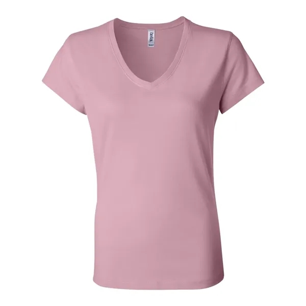 BELLA + CANVAS Women's Jersey V-Neck Tee - BELLA + CANVAS Women's Jersey V-Neck Tee - Image 16 of 27