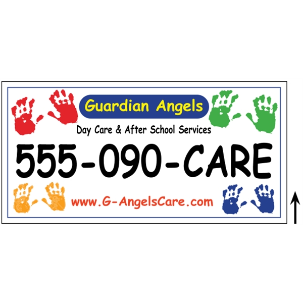 24" X 12" 4CP Corrugated Sign