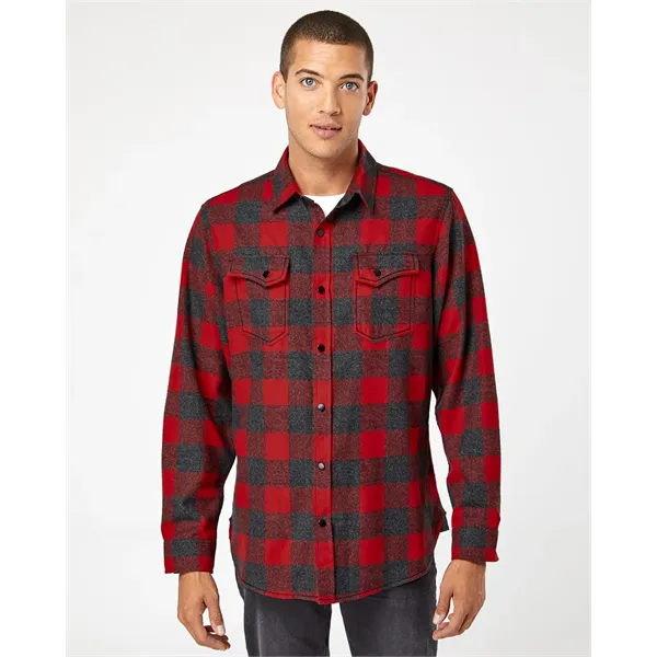Burnside Men's Snap Front Plaid Flannel Shirt - Burnside Men's Snap Front Plaid Flannel Shirt - Image 0 of 10
