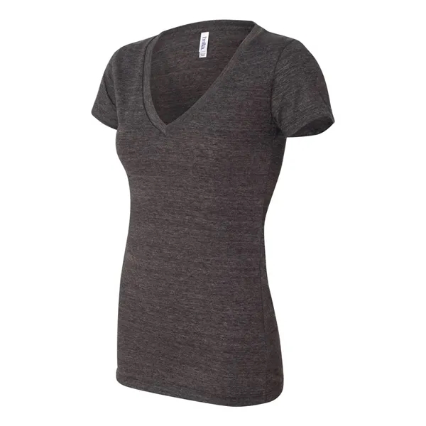 BELLA + CANVAS Women's Triblend Deep V-Neck Tee - BELLA + CANVAS Women's Triblend Deep V-Neck Tee - Image 8 of 24