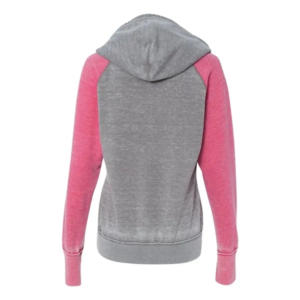 J. America Women's Zen Fleece Raglan Hooded Sweatshirt - J. America Women's Zen Fleece Raglan Hooded Sweatshirt - Image 6 of 6